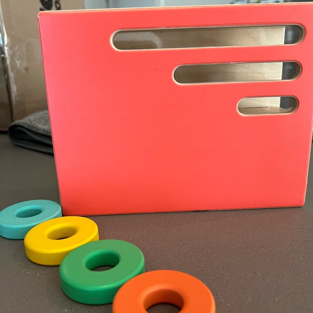 Vibrant Yellow and Green Learning Toy for Shape Sorting